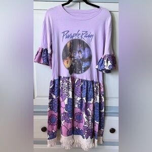 open lace back dress Back To Basics T-Shirt Dress In Dark Purple Cuves – Impressions Online  Boutique main image 1